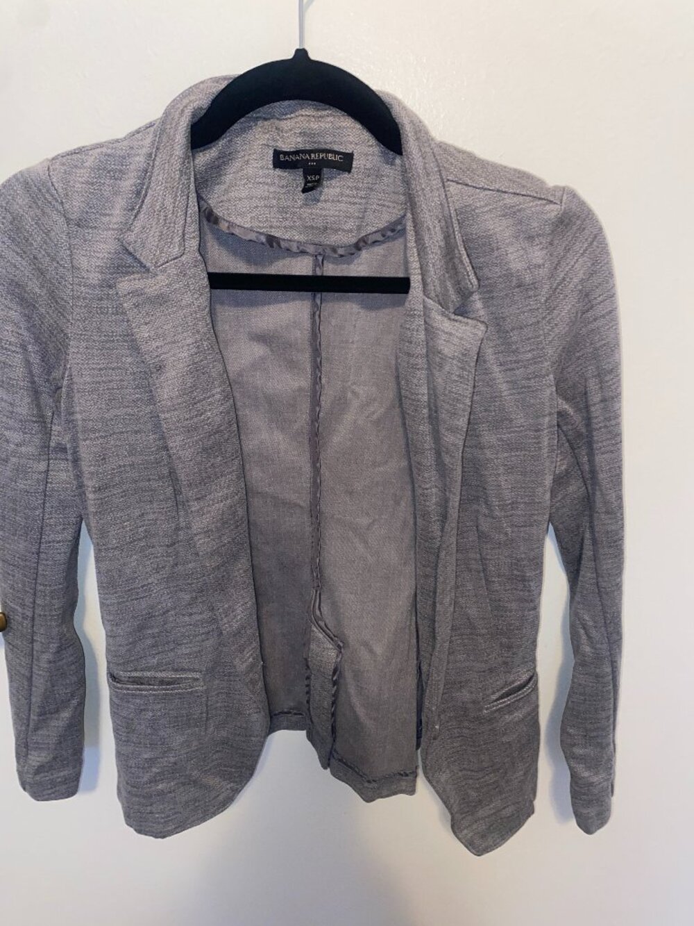 Banana Republic Grey Tailored Career Blazer